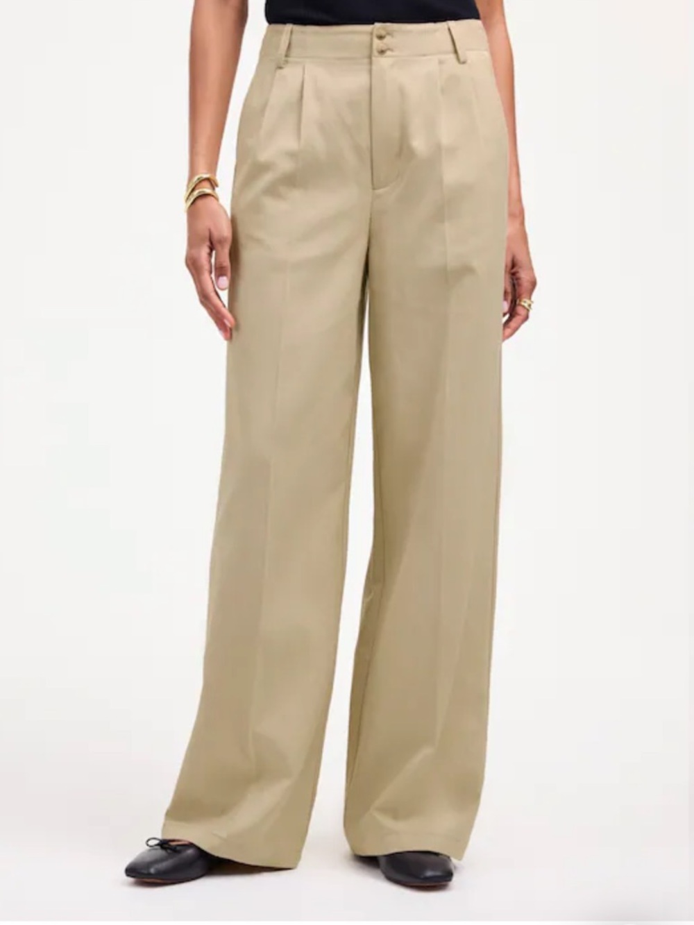 Madewell The Harlow Wide-Leg Pant in Drapey Twill in women’s size 10
